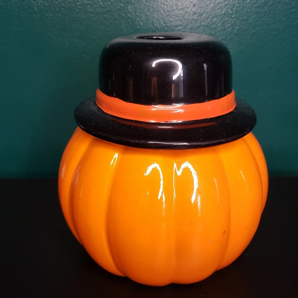 Pumpkin Candle Lantern Halloween Vintage